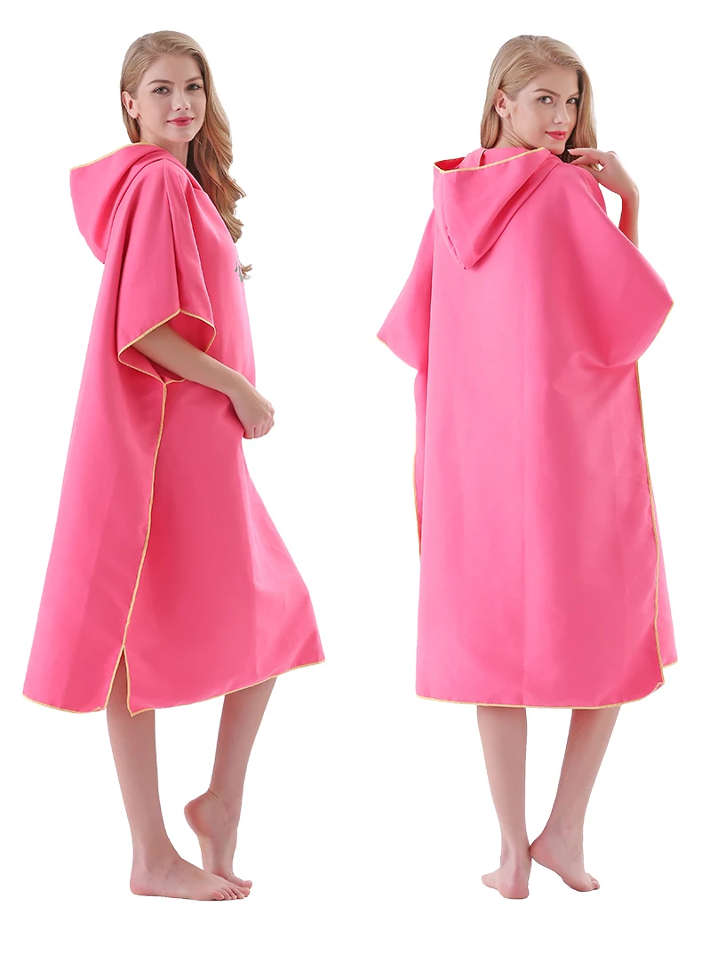 Банное полотенце для женщин и взрослых Быстросохнущий плащ с крышкой Мужская