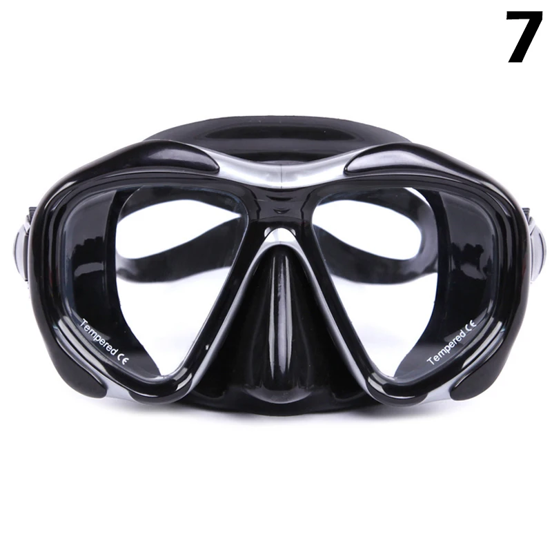 

Professional Scuba Diving Mask Adult Swimming Goggles Tempered Glass Wide View Anti-fog Snorkel Mask Underwater Swim Equipment