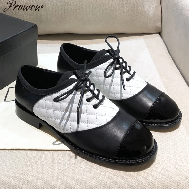 

Prowow Spring Brand Design Shoes Female 2021 New Fashion Leather Loafers Casual