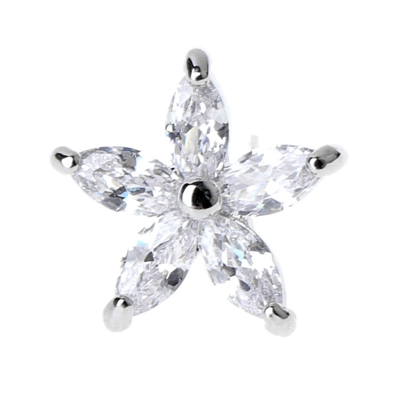 4 1Pc Rhinestone Shoes Clip Ornament Decoration Bridal Wedding Flower Charm Metal - Цвет: 4