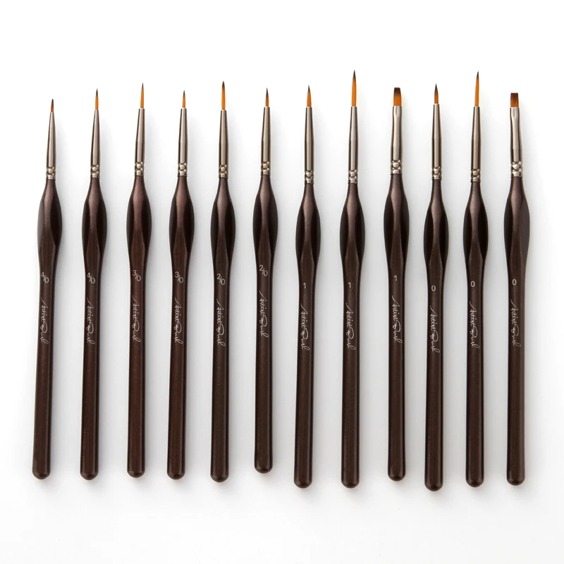 Кисти нейлоновые для рисования маслом 12 шт./лот|Кисти рисования| |