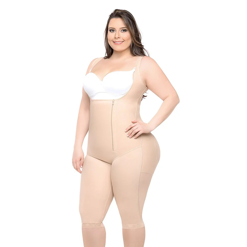 Beige Body Shaper ONYPPAH, сексуальное боди, утягивающее белье, Корректирующее нижнее белье с эффектом пуш-ап, утягивающее белье, Корректирующее белье размера плюс 6XL - Цвет: Beige Body Shaper