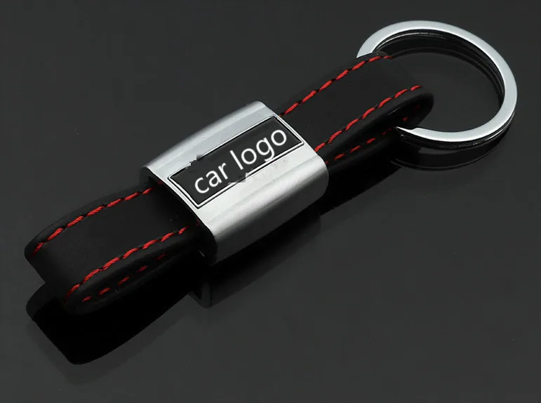 Автомобильный Стайлинг модный автомобильный тройной спортивный кожаный брелок