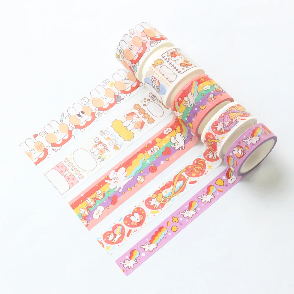 Милый кавайный японский мультяшный школьник Domikee маскирующая васи лента в рулоне