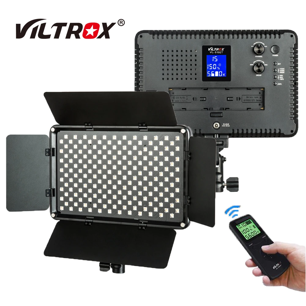 Viltrox VL S192T ЖК дисплей Профессиональный Би Цвет светодиодный видео светильник +