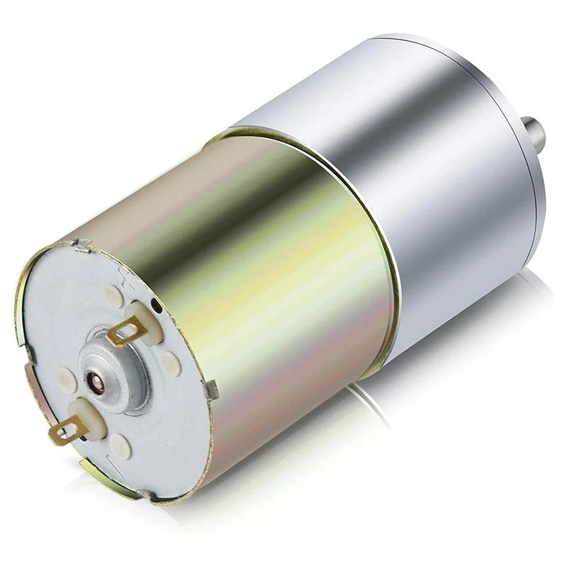 DC 12V 30RPM Gear Motor High Torque Electric Mini Speed Reduction Geared Eccentric Output Shaft 37Mm Gearbox |