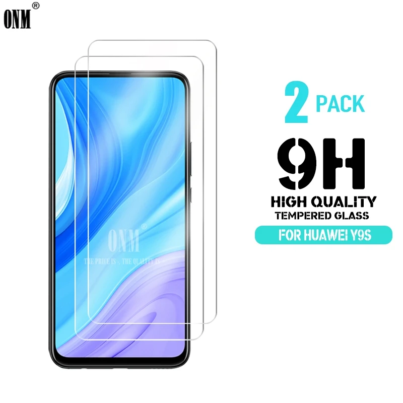 

2Pcs Tempered Glass For Huawei Y9s Screen Protector 2.5D 9H Premium Tempered Glass For Huawei Y9s Screen Protective Film