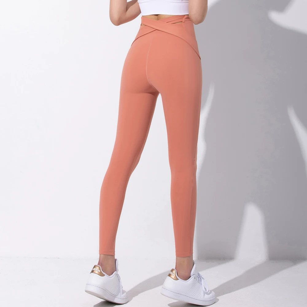 

New Design Yoga Leggings for Women Fitness Pilates Barre Training Tights Sports Pants High Waisted Soft Comfortable Gym Trousers