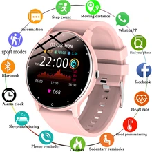 LIGE 2021 New Smart watch Men and women Full touch fitness tracker blood pressure sleep monitoring smart Clock ladies smartwatch