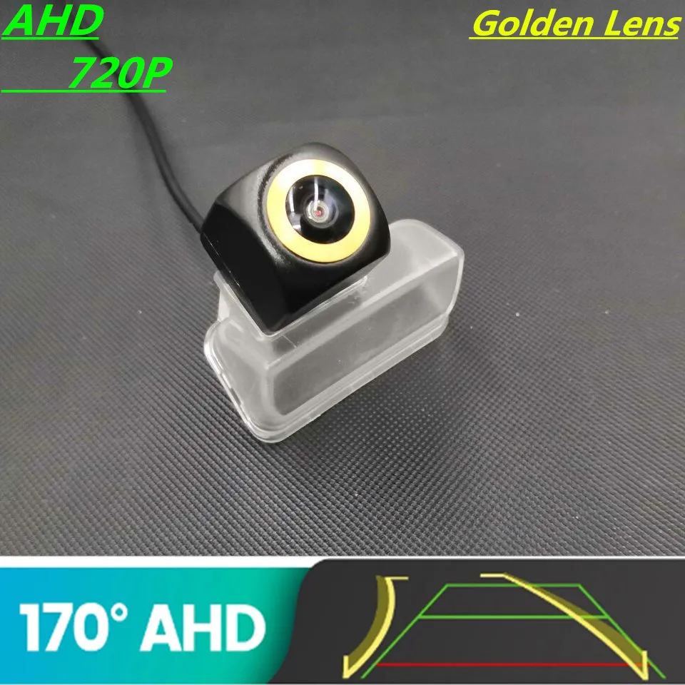 

AHD 720P Golden Lens Trajectory Car Rear View Camera For Citroen DS4 2012 C4L 2013 2014 2015 2016 Reverse Vehicle Monitor