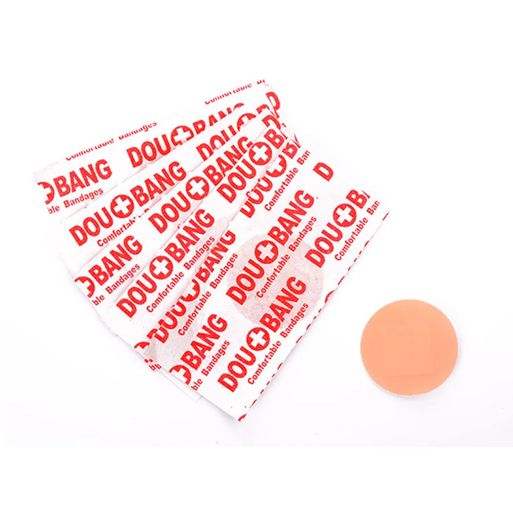 

50Pcs Waterproof Breathable Bandage Assorted First Aid Hemostasis Band Aid Emergency Kit Adhesive Plaster Round Shape