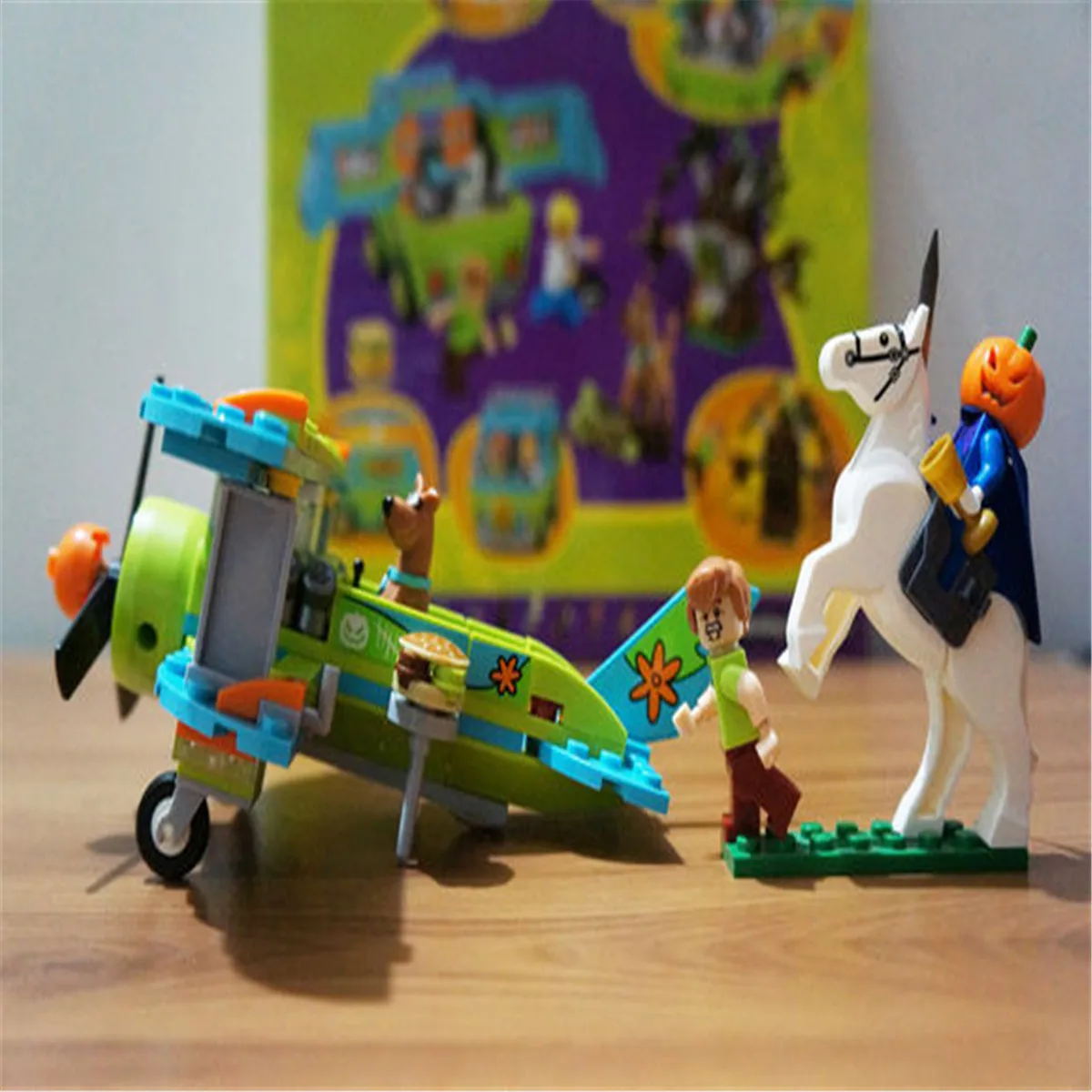 BELA 10428 10429 Scooby Doo строительные блоки модель обучающая игрушка для детей детские