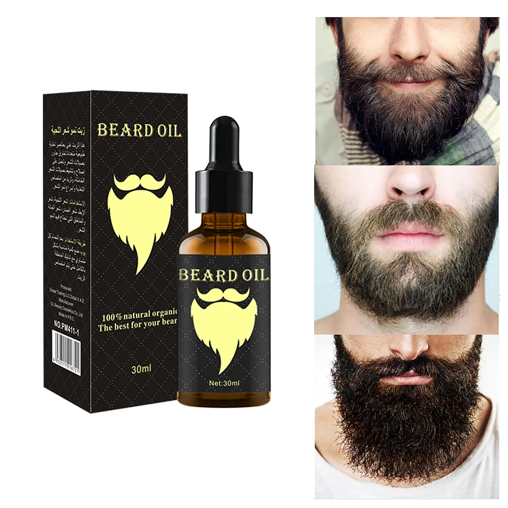

30ML Hair and Beard Growth Oil Enhancer Thicker Oil Nourishing Grooming Leave-in Conditioner Beard Care Tools for Men