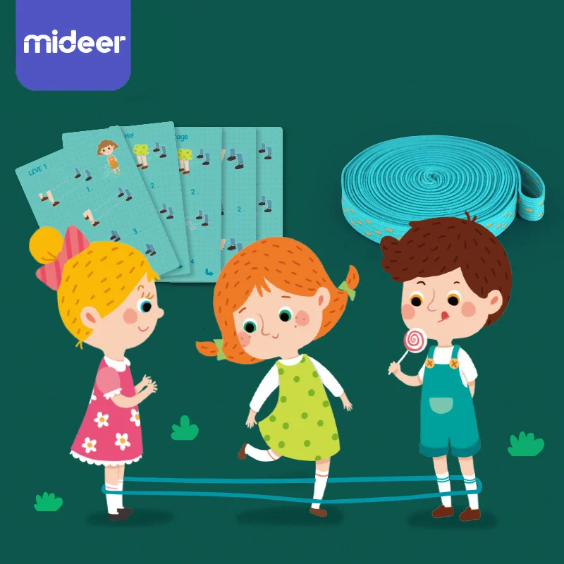 

Classic Kids Outdoor Jump Game Elastic Rubber Jump Rope Toys For Children Outside Party Sport Family Cooperation Educational Toy