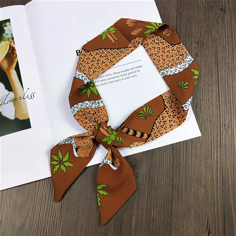 Выходные Большая распродажа Леопардовый шифоновый шарф завязанная сумка