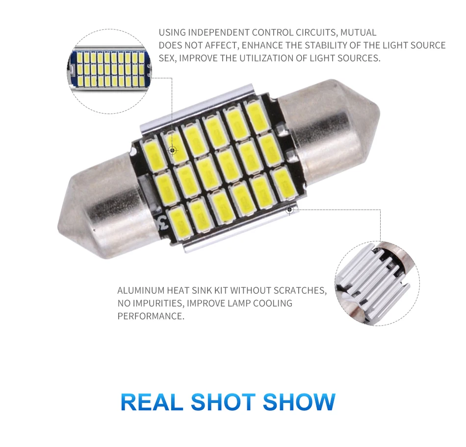 DXZ 2 шт. 31 мм 36 мм 39 мм 41 мм C5W C10W 18 27 30 33 SMD 3014 Светодиодная гирлянда CANBUS без ошибок авто интерьерная купольная лампа