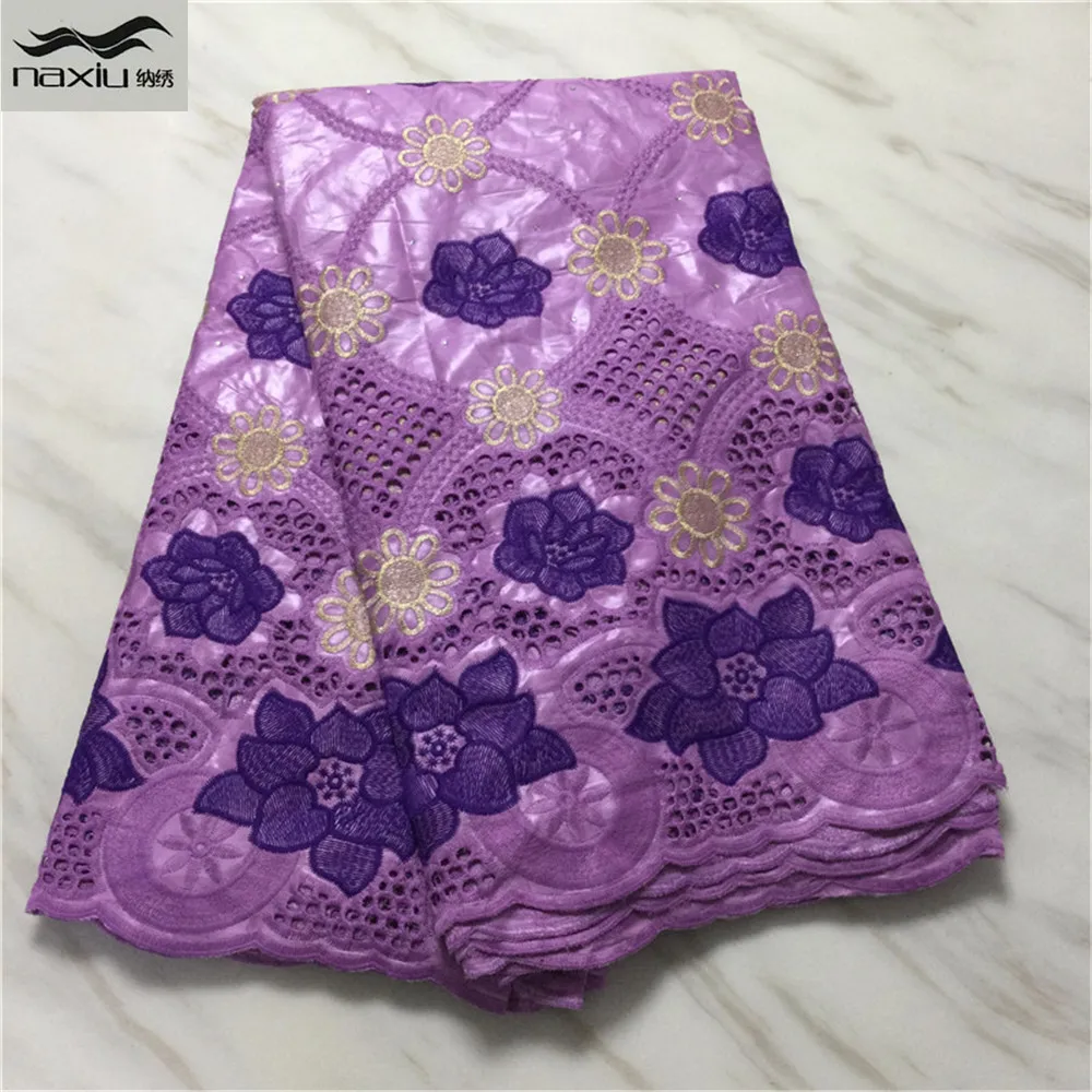 

Madison African Lace Fabric 2021 High Quality Bazin Riche Lace Nigerian Embroiderey Cotton Lace Fabrics For Wedding Sewing