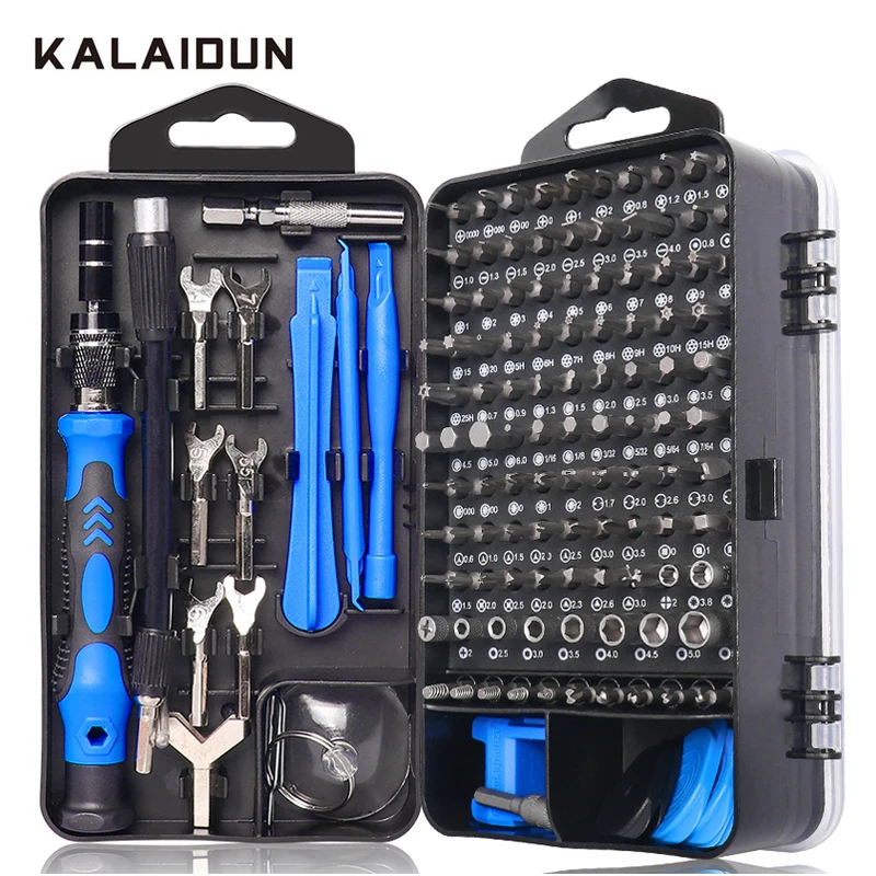 

KALAIDUN 135/115 In 1 Magnetic Screwdriver Set Precision Torx Hexagon Phillips Slotted Screw Bits Kit For Phone Repair Hand Tool