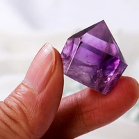 natural amethyst quartz crystal point wand single obelisk hexagonal prism healing crystals energy tower purple
