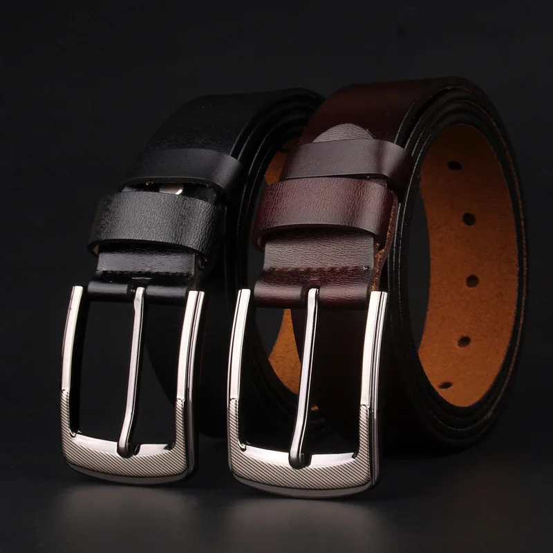 

Big Size 140 150 160 170cm Men's Large Leather Belt with Long Needle Buckle Belt Men's Casual Cowhide Fat Trousers Belt Black