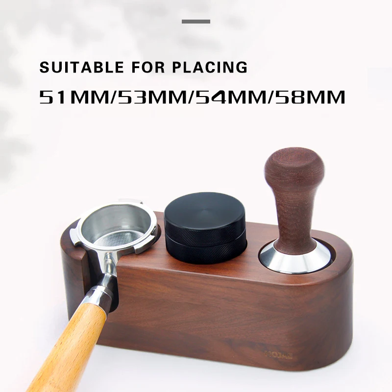 Держатель для темпера фильтра кофе коврик из орехового дерева эспрессо