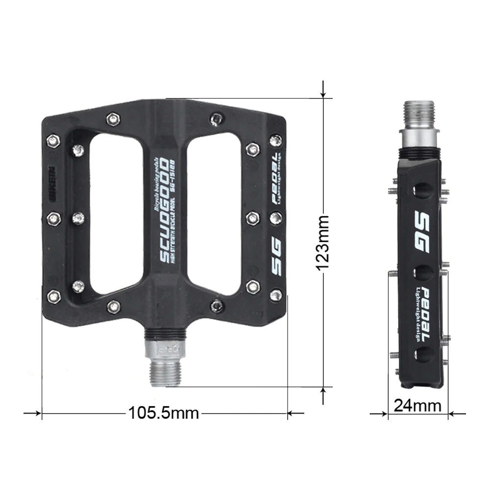 

Mountain Bike Pedal MTB Pedals BMX Bicycle Flat Pedals Nylon Multi-Colors MTB Cycling Sports Ultralight Accessories