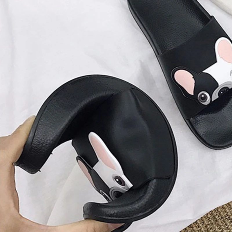 

Cute Cartoon Dog Fashion Slide Beach Slipper Flat Shoes Prevent Slippery Slipper