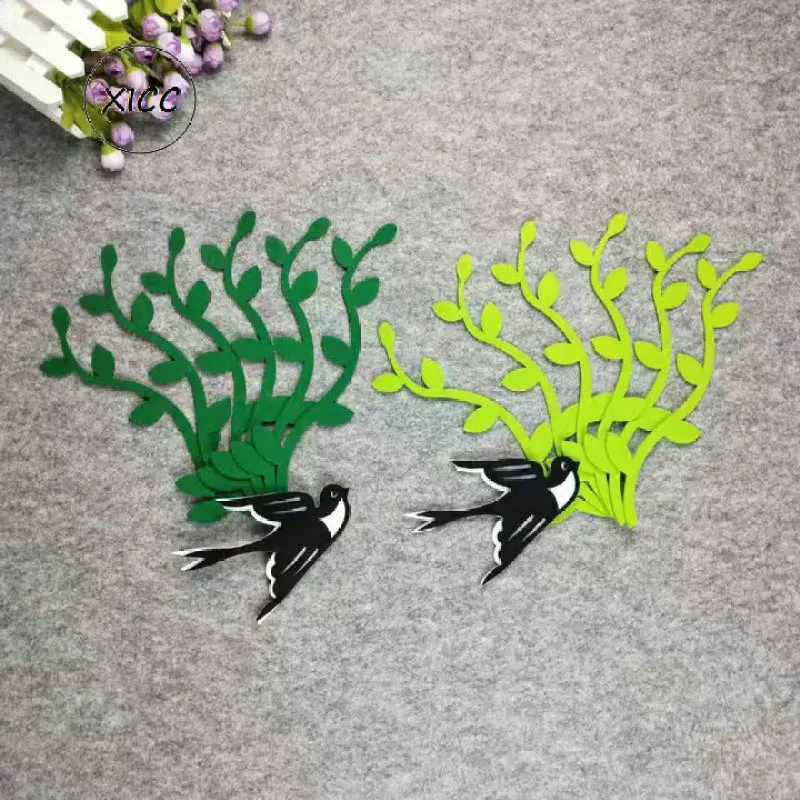 

Swallow Wicker Non Woven Felt Fabric Kindergarten Bird Wall Paste School Kids DIY Crafts Blackboard Newspaper Decoration Patch