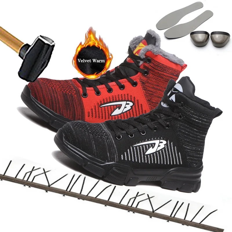 Безопасные рабочие ботинки Обувь для мужчин Неразрушаемая обувь со стальным