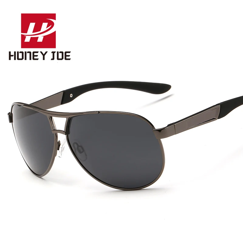 Солнцезащитные очки Мужские поляризационные зеркальные авиаторы в винтажном