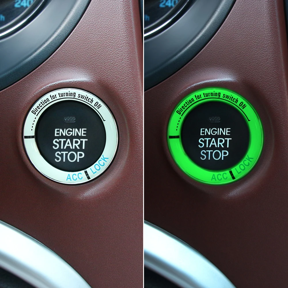 Светящееся кольцо зажигания автомобиля для Opel astra Mokka VW Golf Jetta Tiguan Peugeot 206 508 Seat Leon