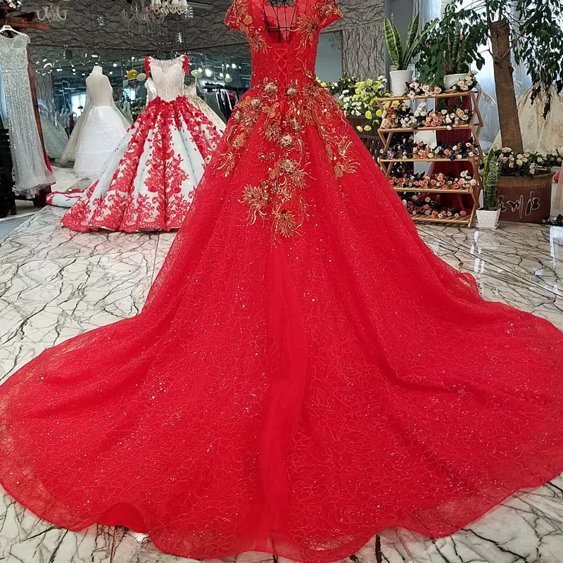 LS24598 просто красное красивейшее платье вечера быстро грузя от фарфора с