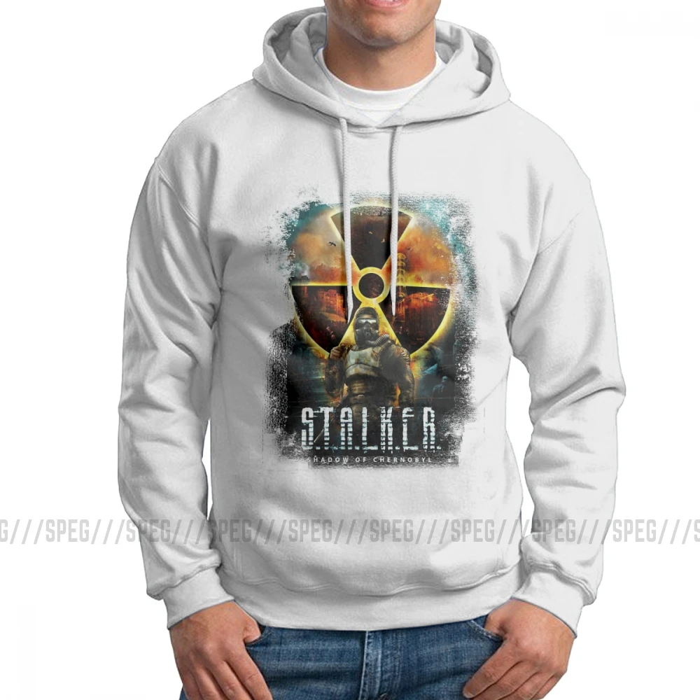 Stalker Shadow Of Чернобыль, мужские толстовки с капюшоном, хлопок, юморная толстовка, Оригинальная одежда, топы