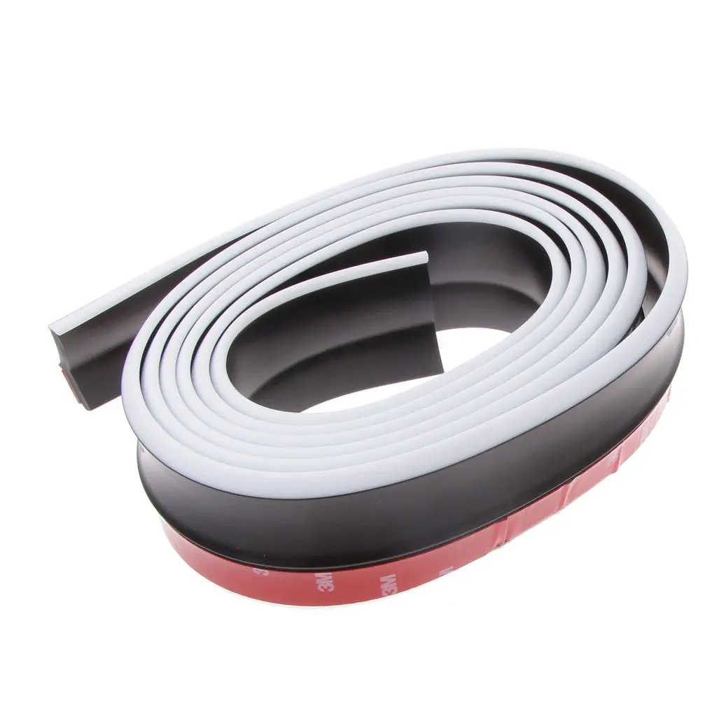 

Universal Car PU Rubber Bumper Lip Splitter Chin Spoiler Body Trim Protector 8ft