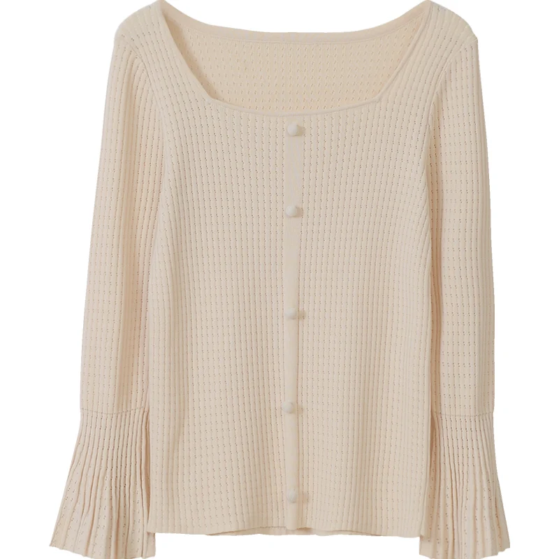 Mishow 2019 осень зима женский свитер элегантный однотонный расклешенный длинный