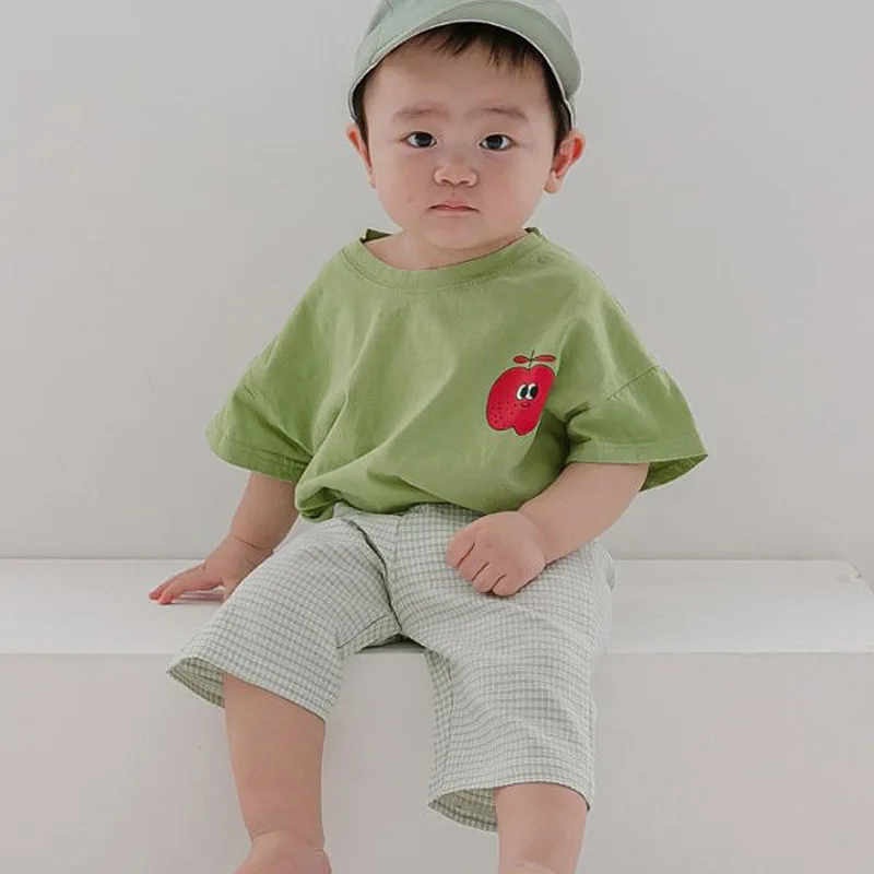 

2pcs Newborn Baby Clothes Set Summer Infant Boys Girls Cotton Short Sleeves Clothes Suits Children Toddler Tops + Pants Outfits