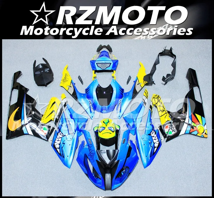 

New ABS Motorcycle Whole Fairings Kit Fit For BMW S1000RR 2015 2016 HP4 15 16 bodywork set blue yellow