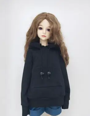 M new black clothes T02-X547 Blyth кукольные одежда 1/3 1/4 bjd 1/6 мягкого плюша; аксессуары для куклы свитер рваные джинсовые шорты 2 шт./компл - Цвет: M new black clothes