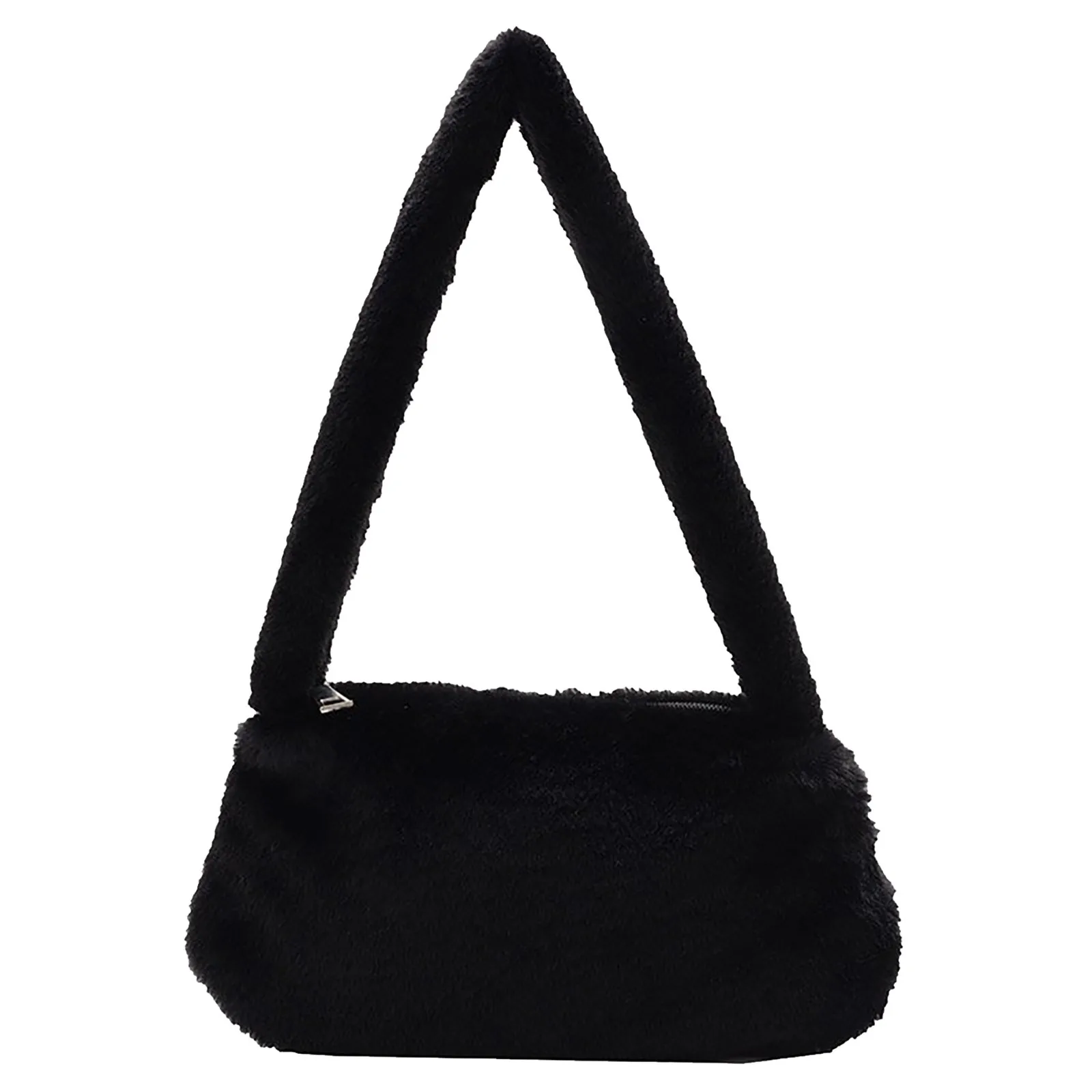 

Ladies Fashion Furry Shoulder Bag Portable Underarm Bag Wild Messenger Bag #RN