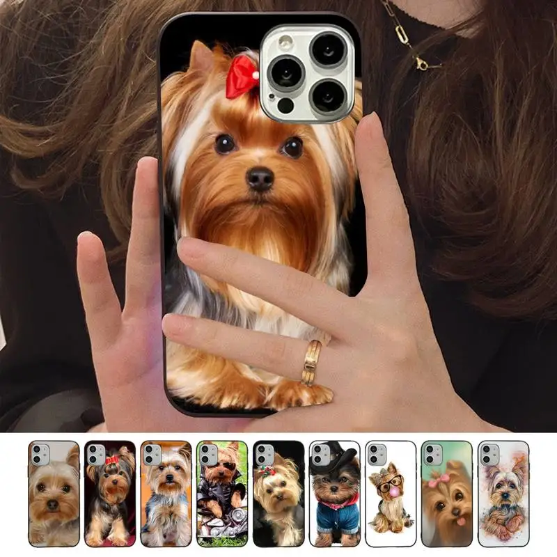 

Yorkshire Terrier Dog Phone Case For iPhone 13 11 8 7 6 6S Plus X XS MAX 5 5S SE 2020 XR 11 pro Funda