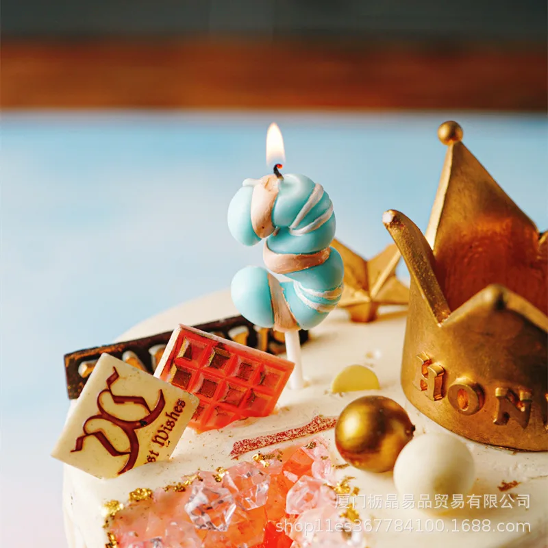 Сладкий День рождения свечи для торта вечерние принадлежности украшения