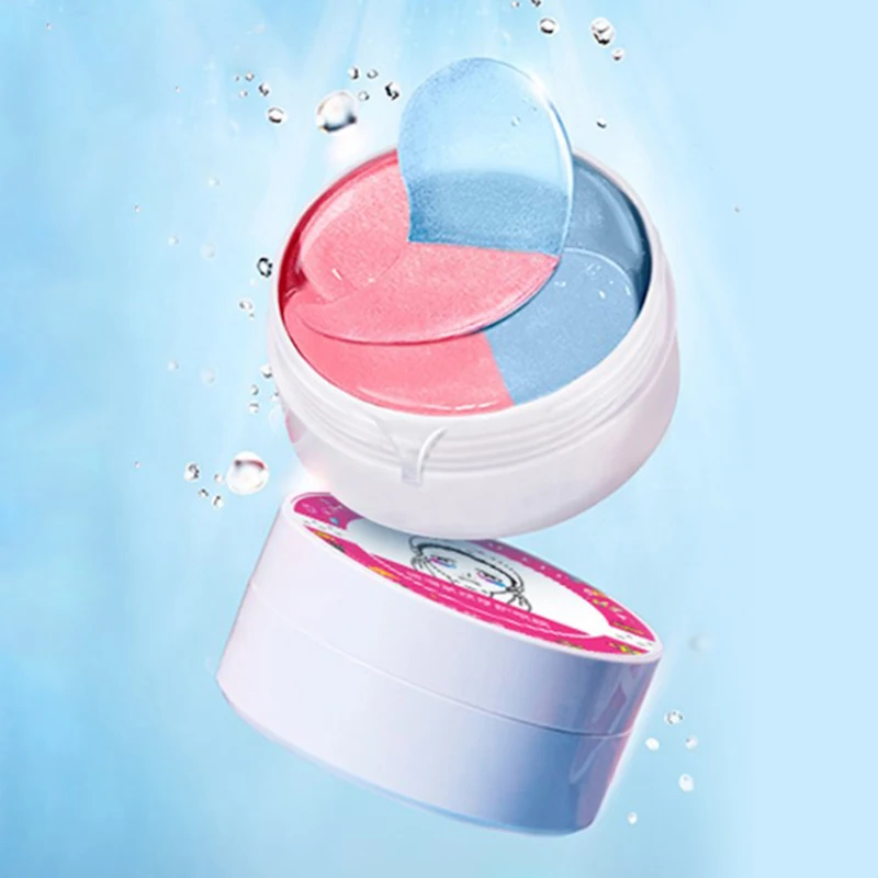 

60Pcs Two-Color Eyes Mask Patch Moisturizing Smooth Patches Anti-Aging/Puffiness Dark Circle Eyes Gel Eye Care Health