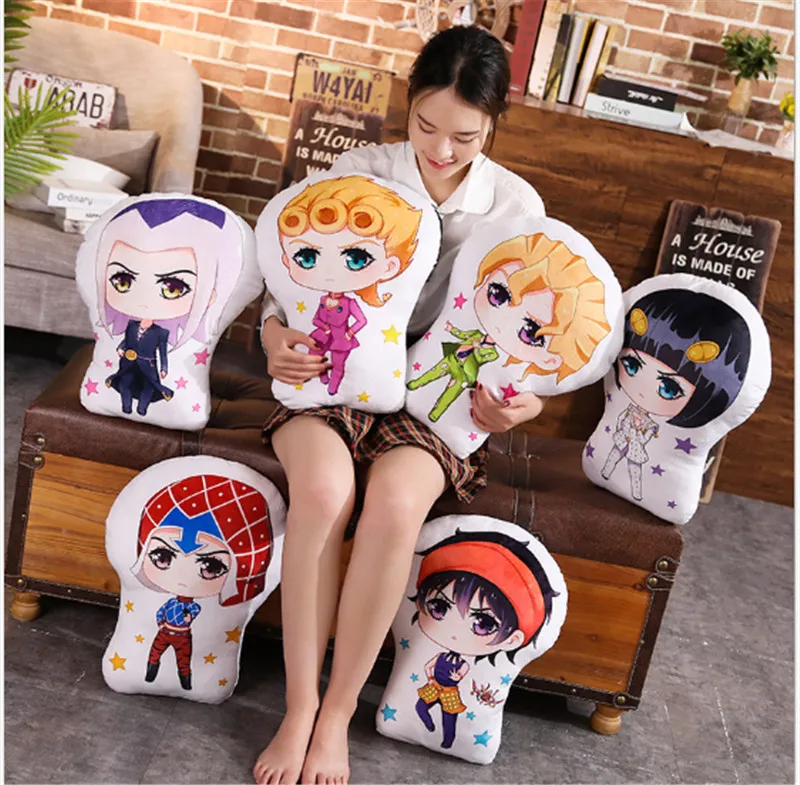 Плюшевая подушка с рисунком из аниме невероятные приключения Джоджо для косплея
