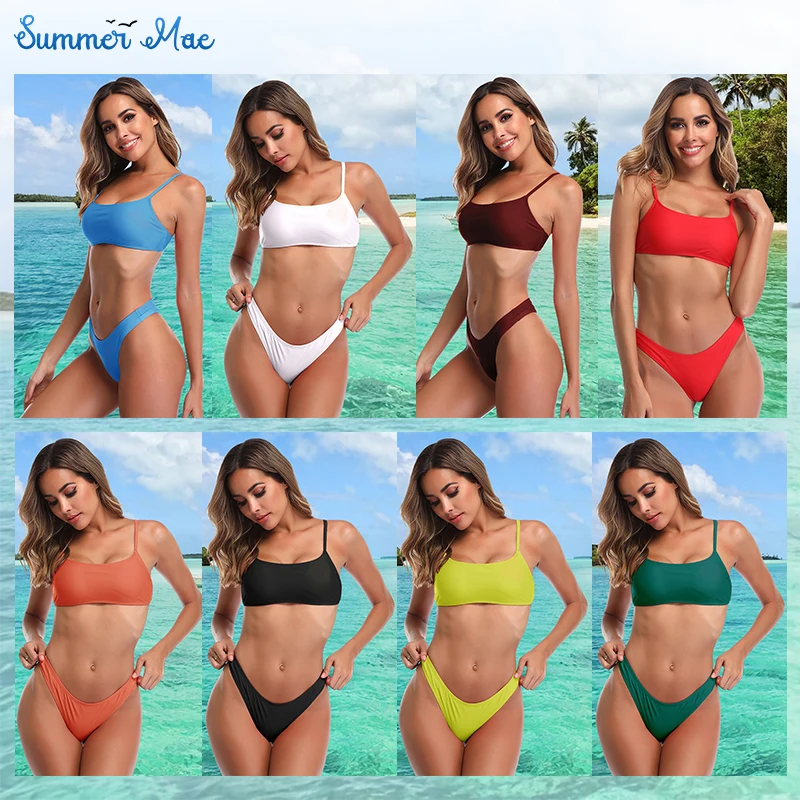 Летние бразильские бикини с эффектом пуш-ап 2019 купальники для женщин | Женская