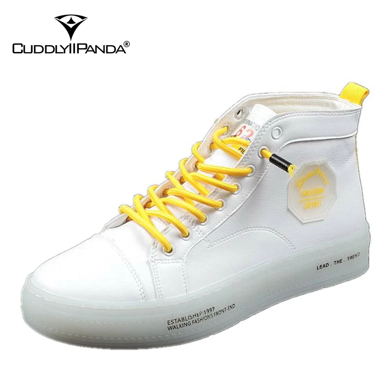 CuddlyIIPanda Luxury Men Fashion Causal Shoes Spring Summer Autumn Breathable Loafers Male Slip on Youth Trending White | Обувь