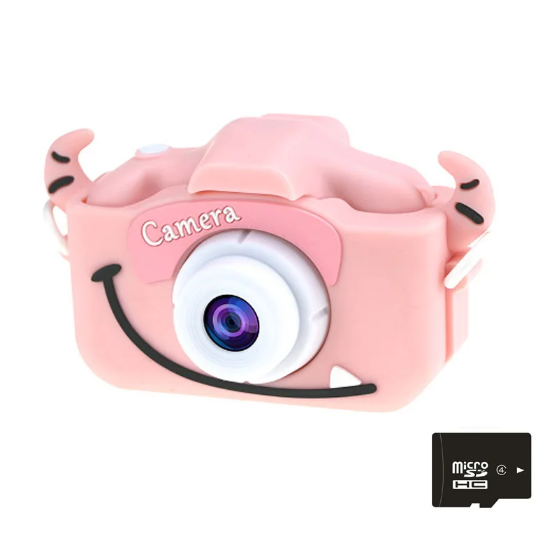 Pink cow SD X5S детская камера игрушка милая камера цифровая фотокамера мини экран Детские обучающие игрушки на открытом воздухе ребенок - Цвет: Pink cow SD