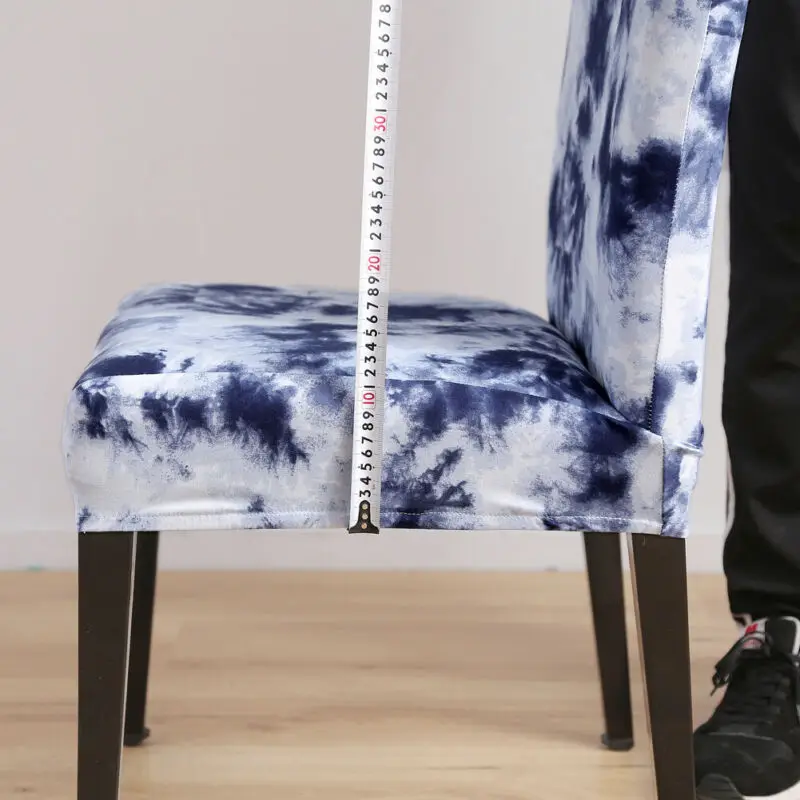 Эластичный Чехол для стула из спандекса эластичное покрытие обеденного сиденья