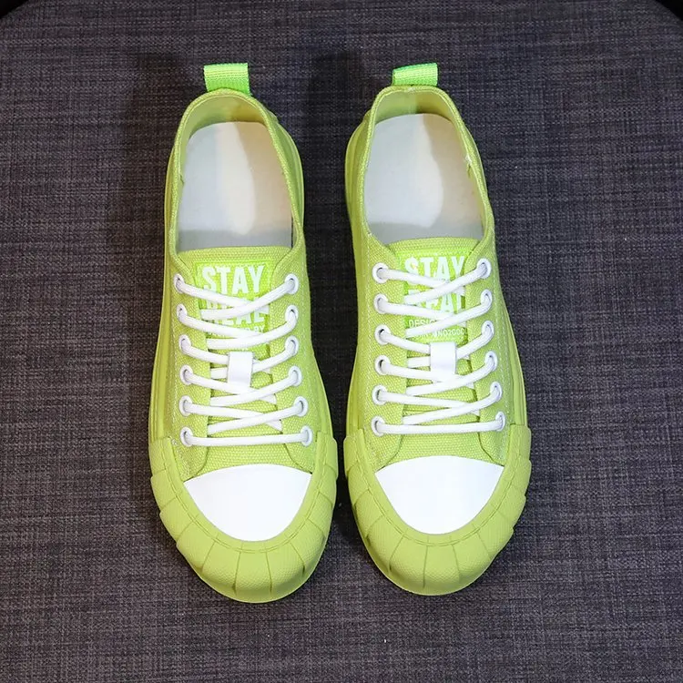 Летние модные милые женские туфли на плоской подошве Повседневная парусиновая