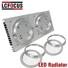 50 Вт 100 Вт 200 Вт светодиодный алюминиевый радиатор с вентилятором Радиатор Охлаждение для 100 200 Вт Светодиодный светильник для аквариума прожексветильник