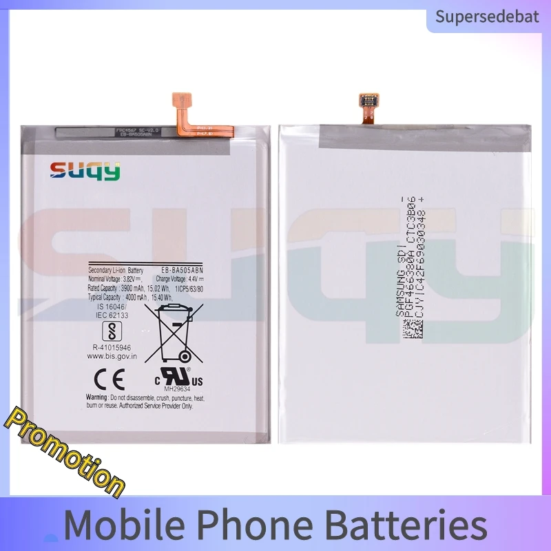 

Аккумулятор для Galaxy A50 A30s A30 4000 мАч EB-BA505ABN, Сменный аккумулятор для Samsung Galaxy A50 A30s A30 SM-A505F/W A505FN/DS/GN